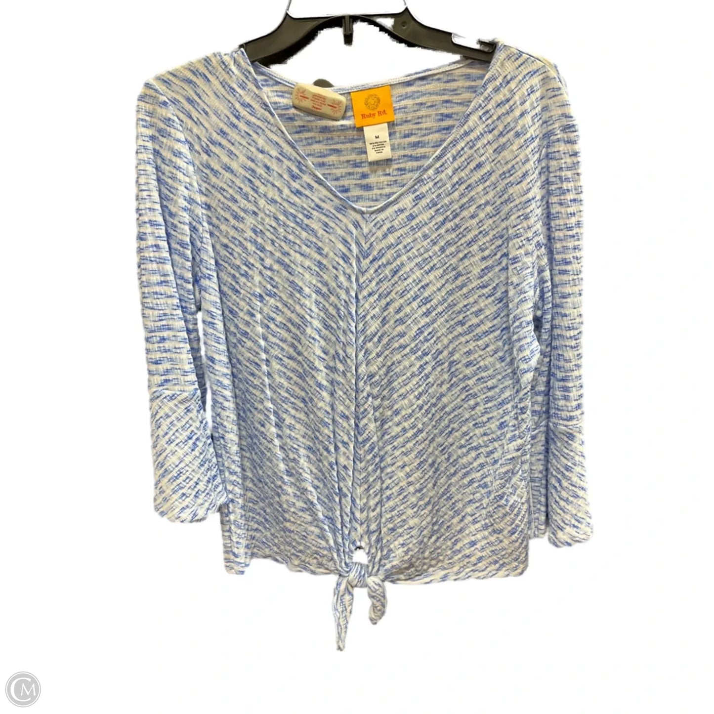 Top Long Sleeve By Ruby Rd In Blue, Size: M