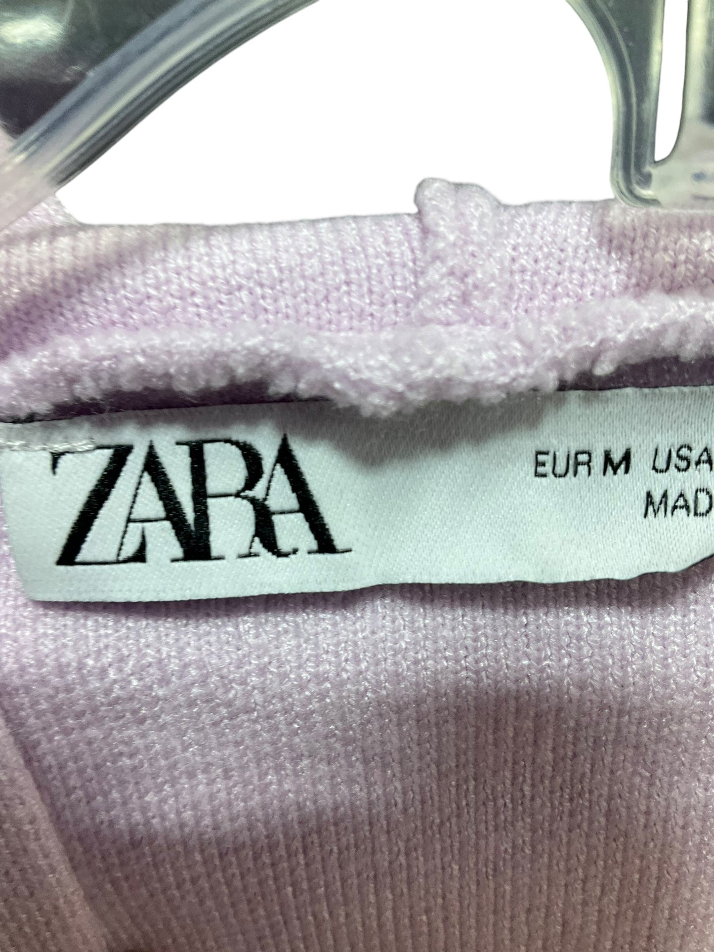 Sweatshirt Hoodie By Zara In Purple, Size: M