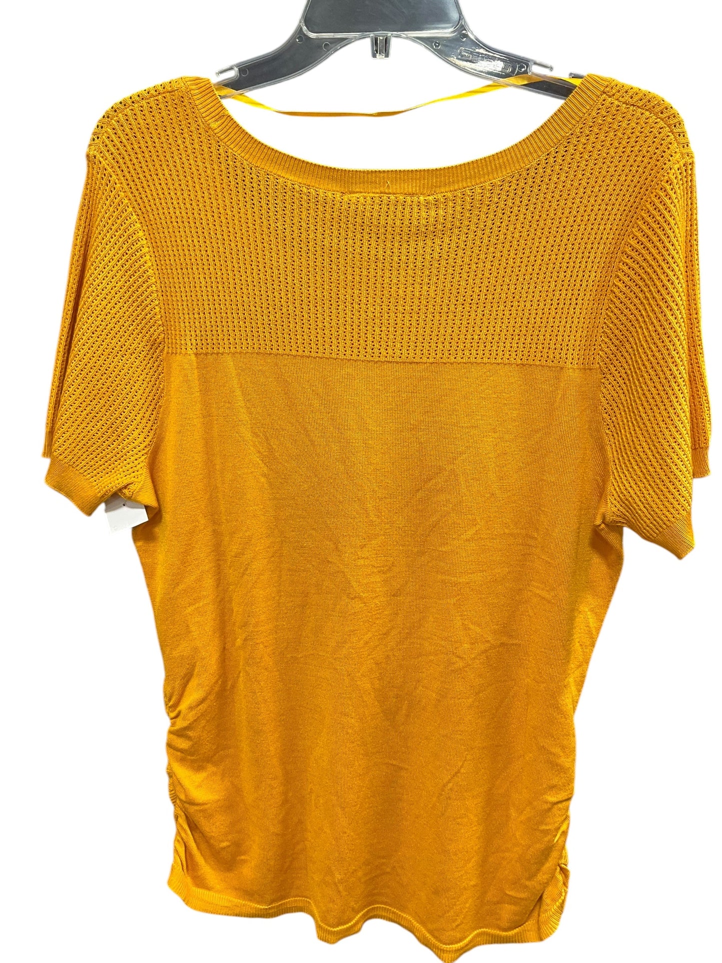 Sweater Short Sleeve By Lane Bryant In Orange, Size: L