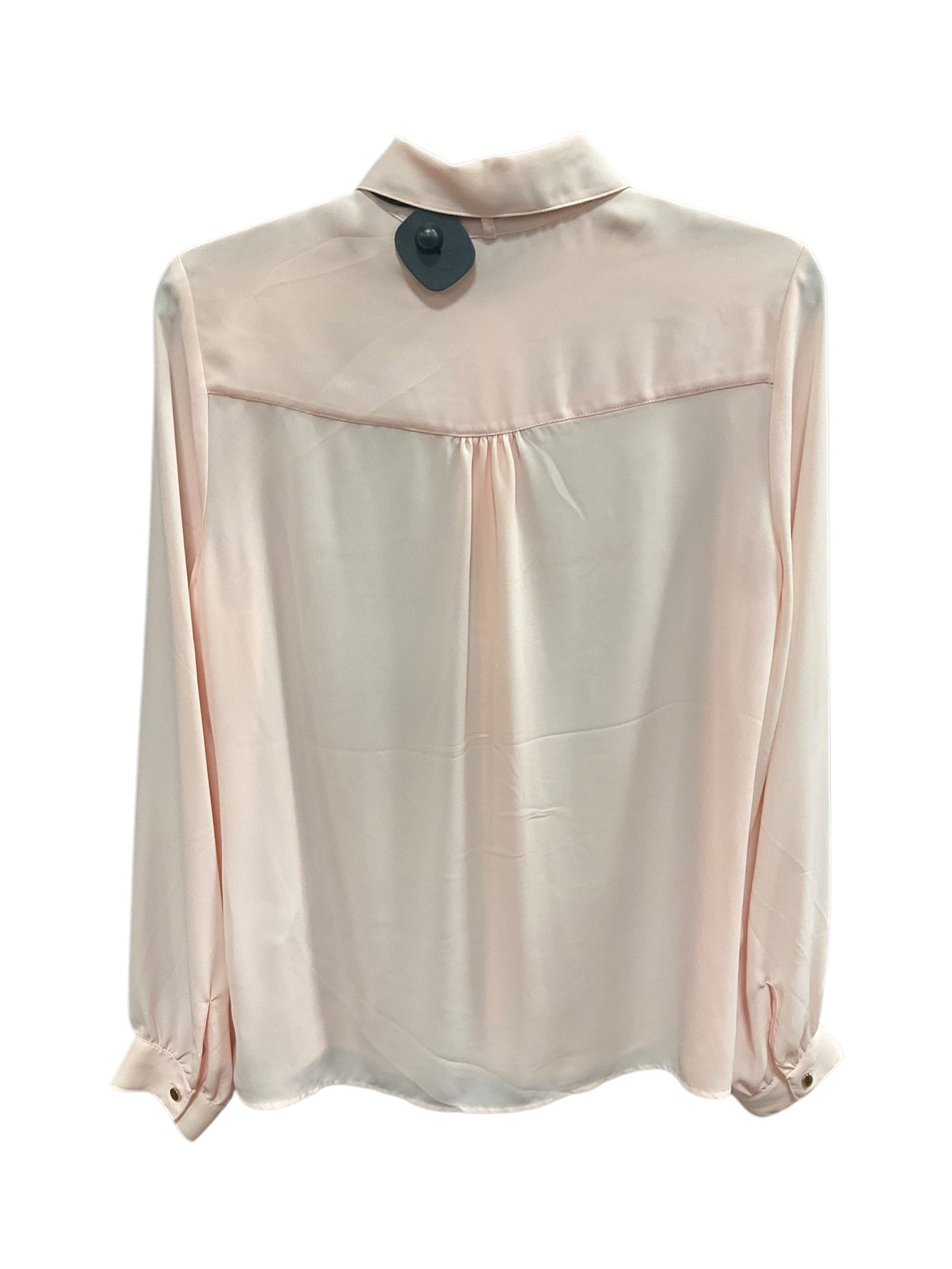 Blouse Long Sleeve By New York And Co In Pink, Size: S