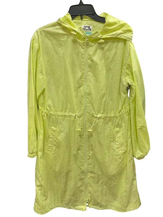 Coat Raincoat By Clothes Mentor In Green, Size: S