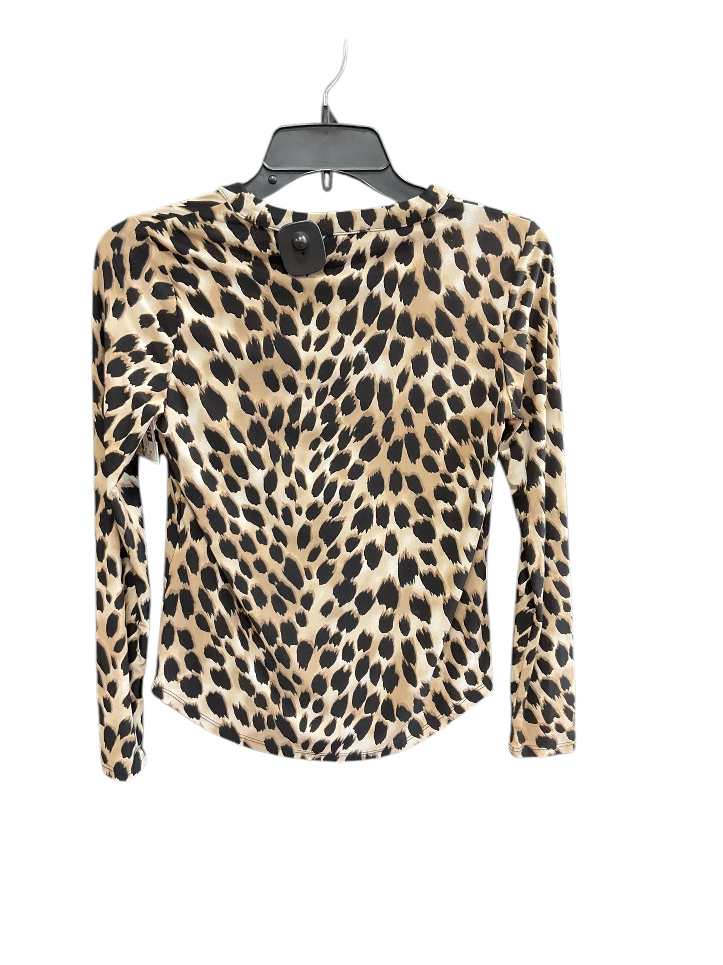 Top Long Sleeve By Inc In Animal Print, Size: S