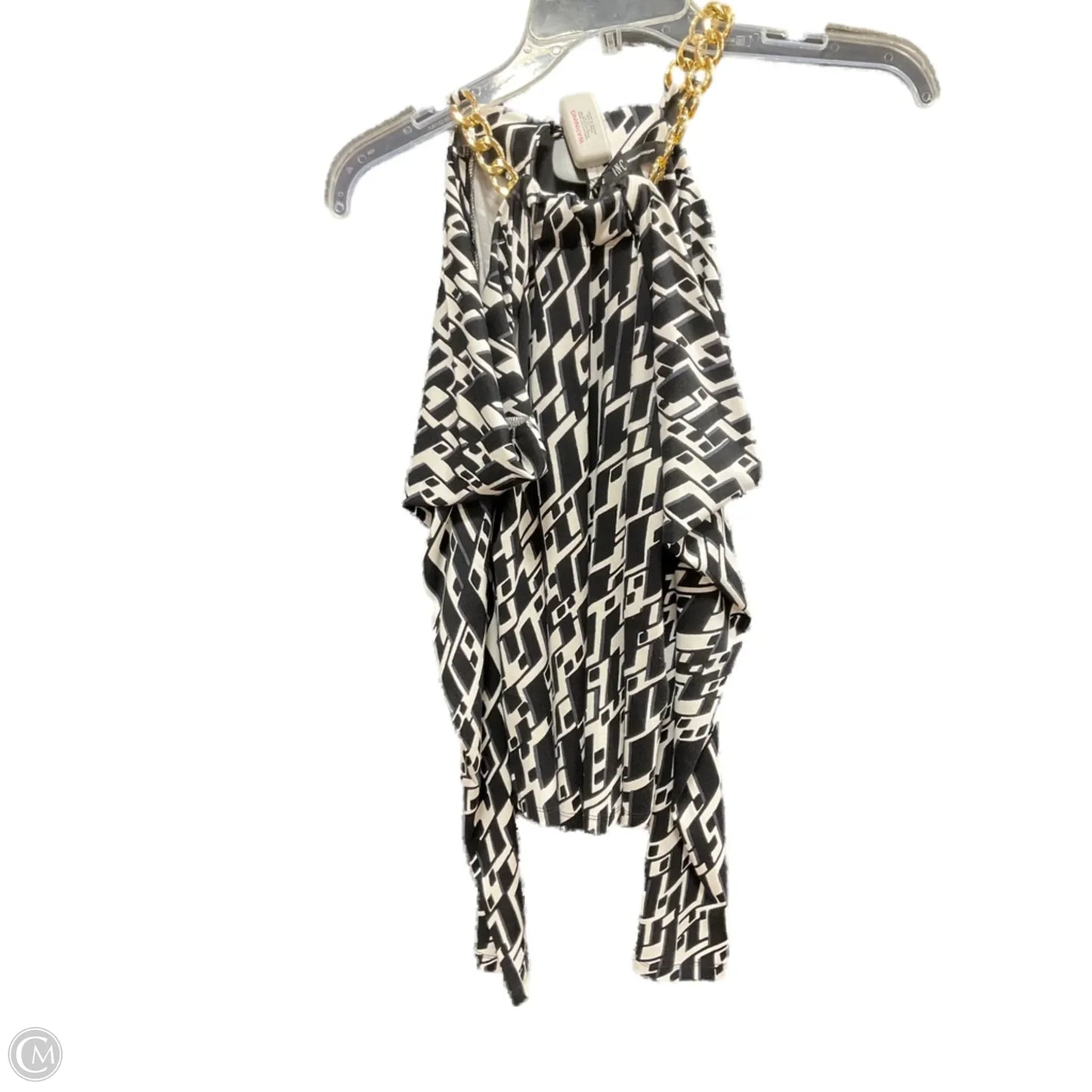 Top Long Sleeve By Inc In Black & White, Size: Xs