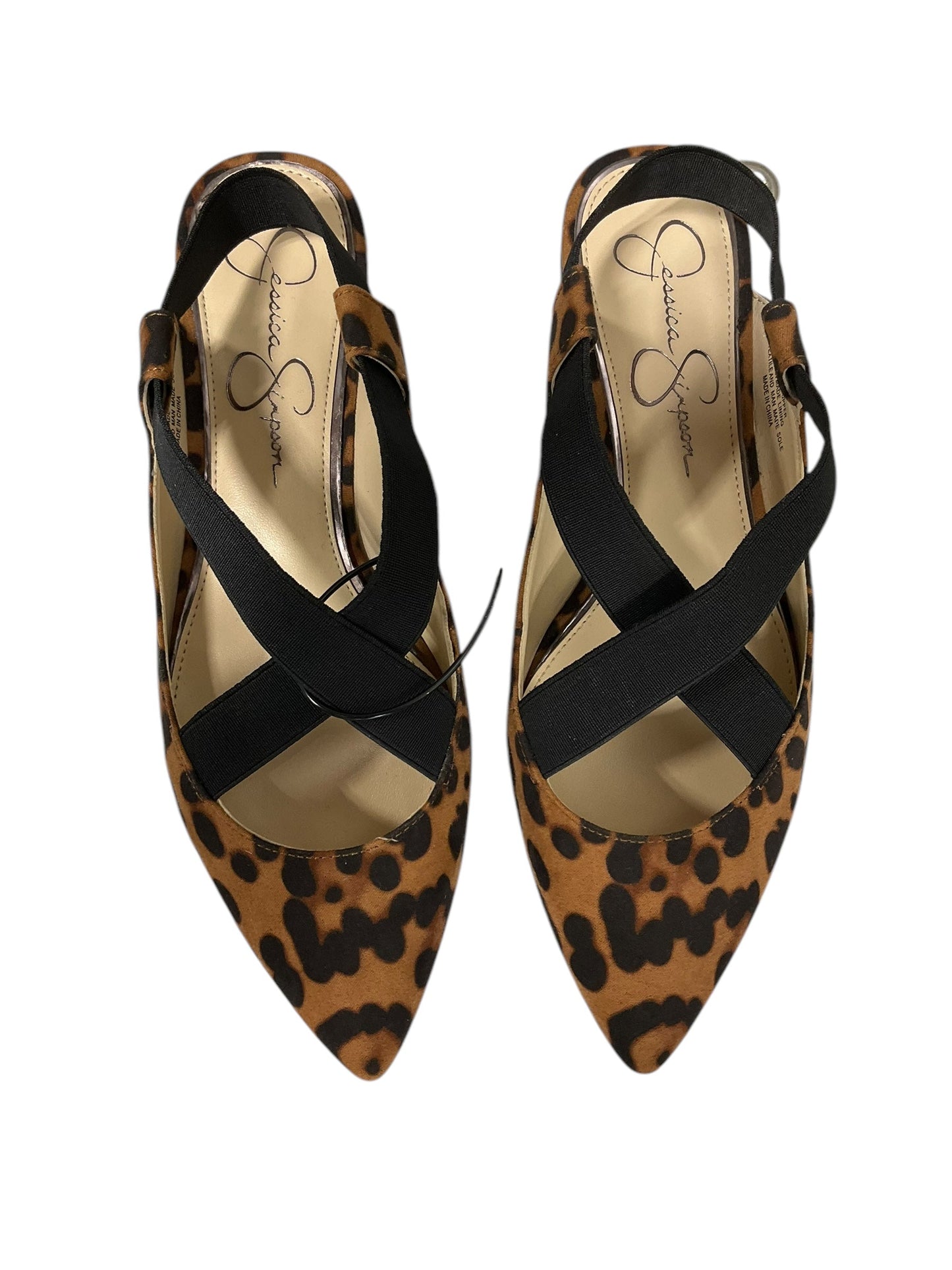 Shoes Flats By Jessica Simpson In Animal Print, Size: 8