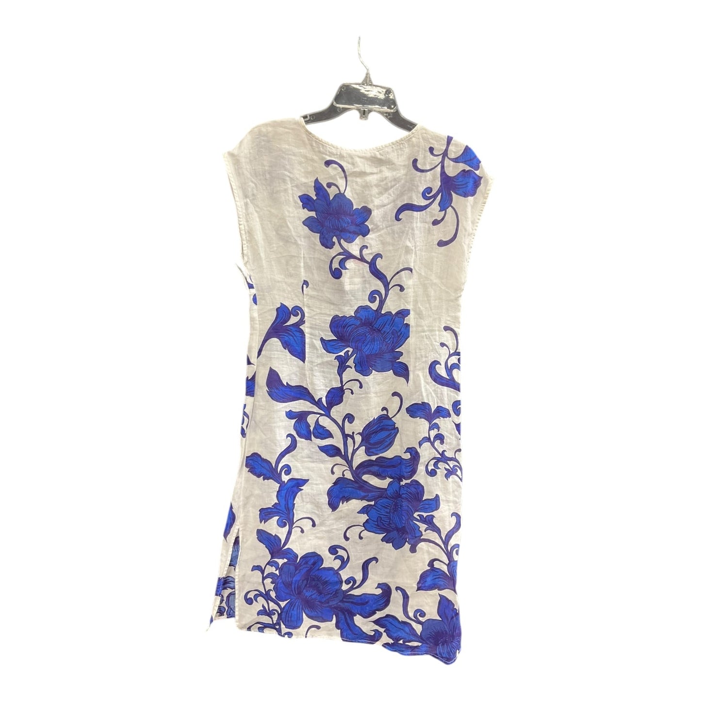 Dress Casual Maxi By Johnny Was In Blue & White, Size: Xs