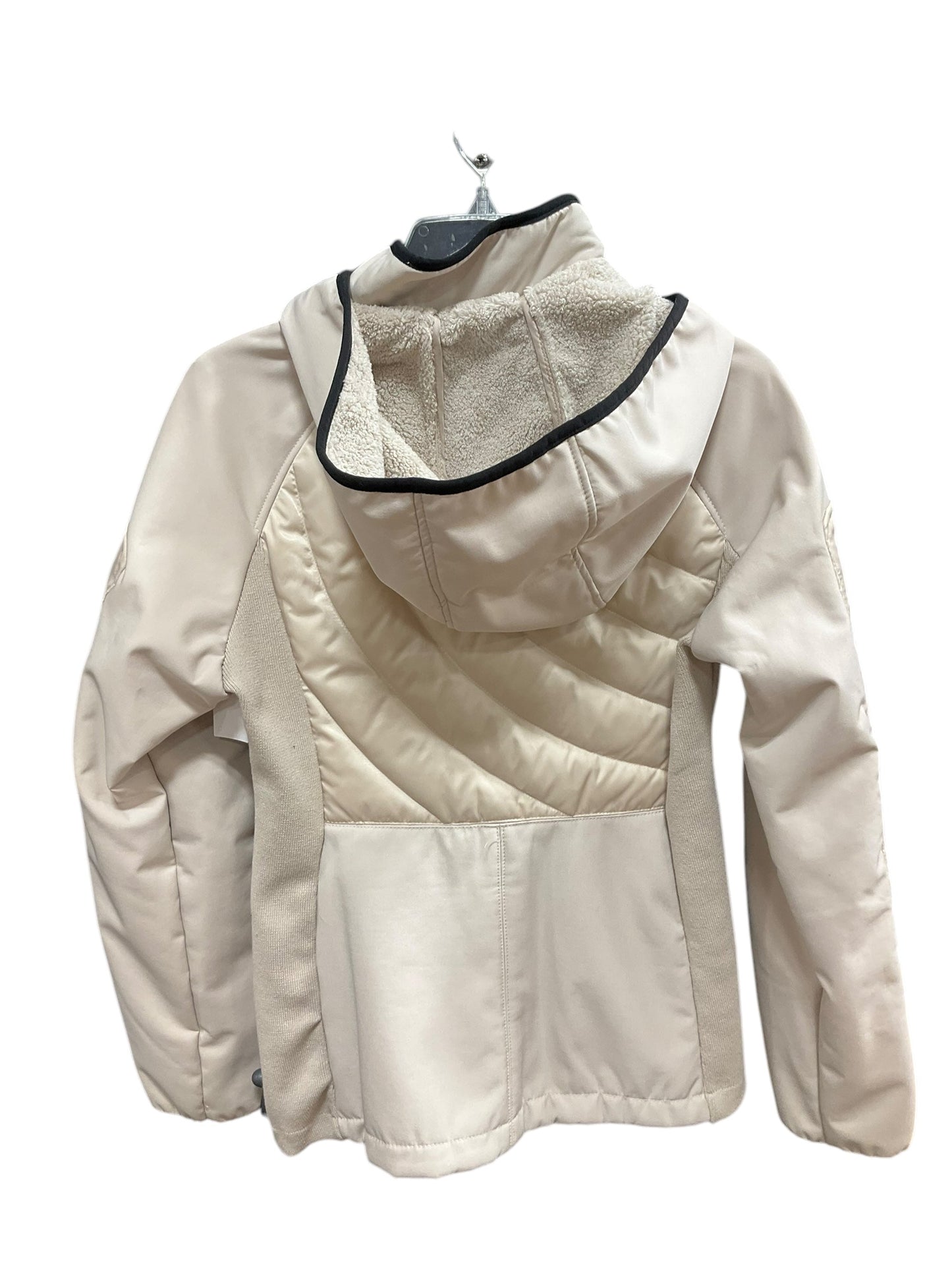 Coat Parka By Clothes Mentor In Cream, Size: L