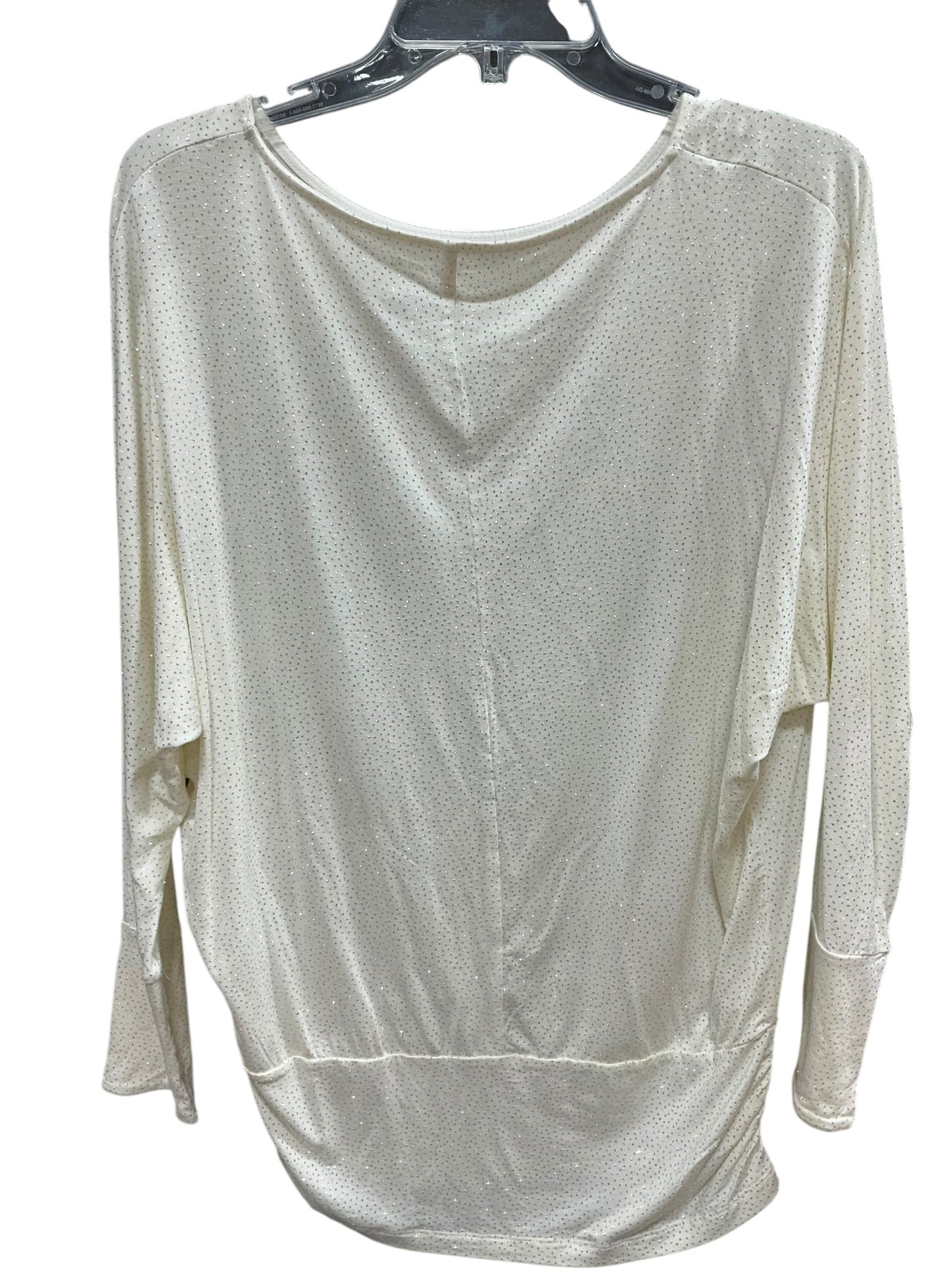 Top Long Sleeve By Jennifer Lopez In Cream, Size: M