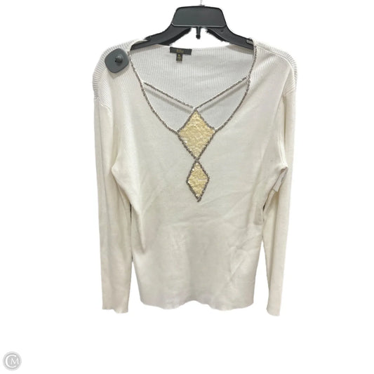 Sweater By Reba In Cream, Size: Xl