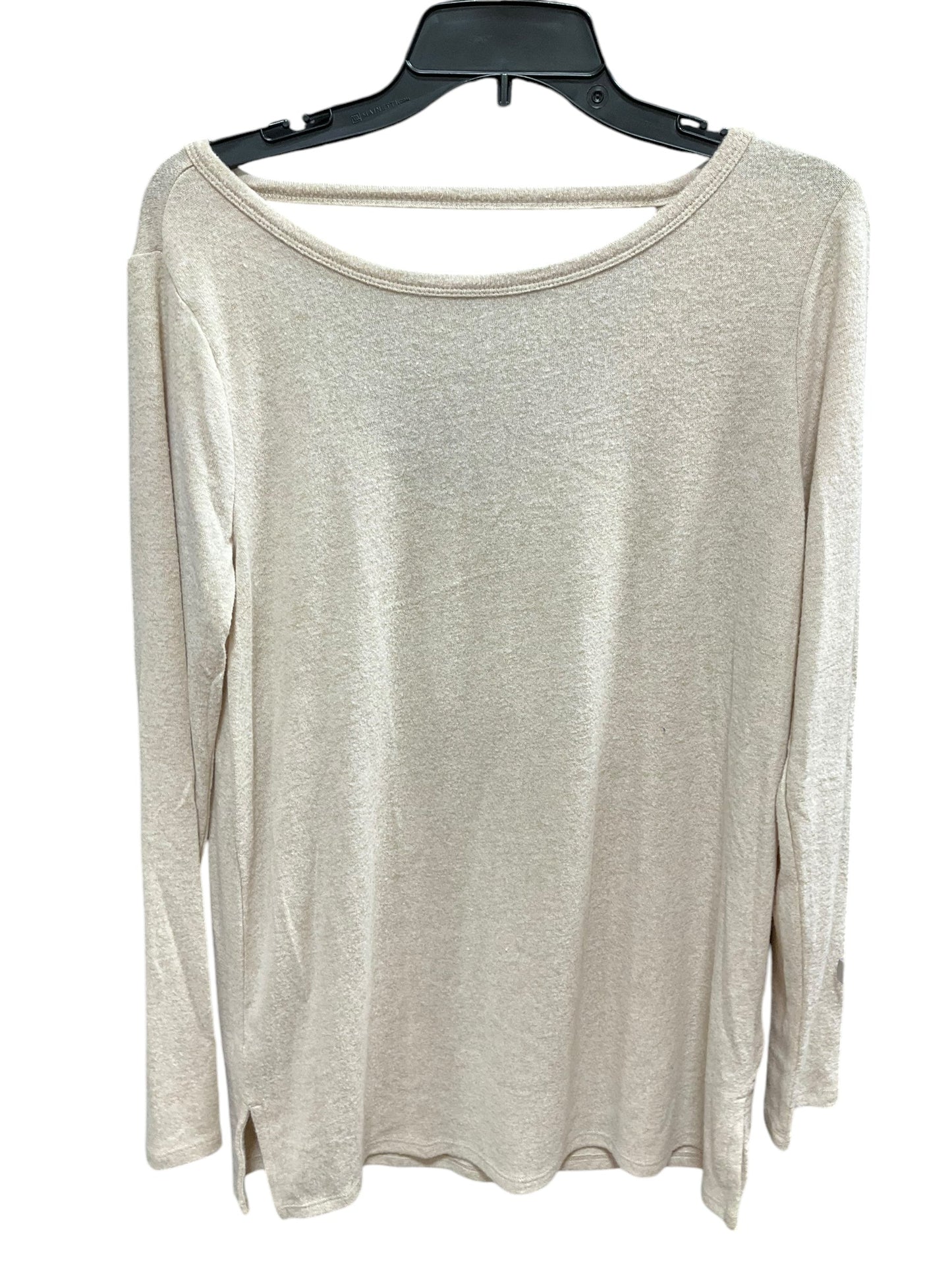 Top Long Sleeve By Loft In Beige, Size: M