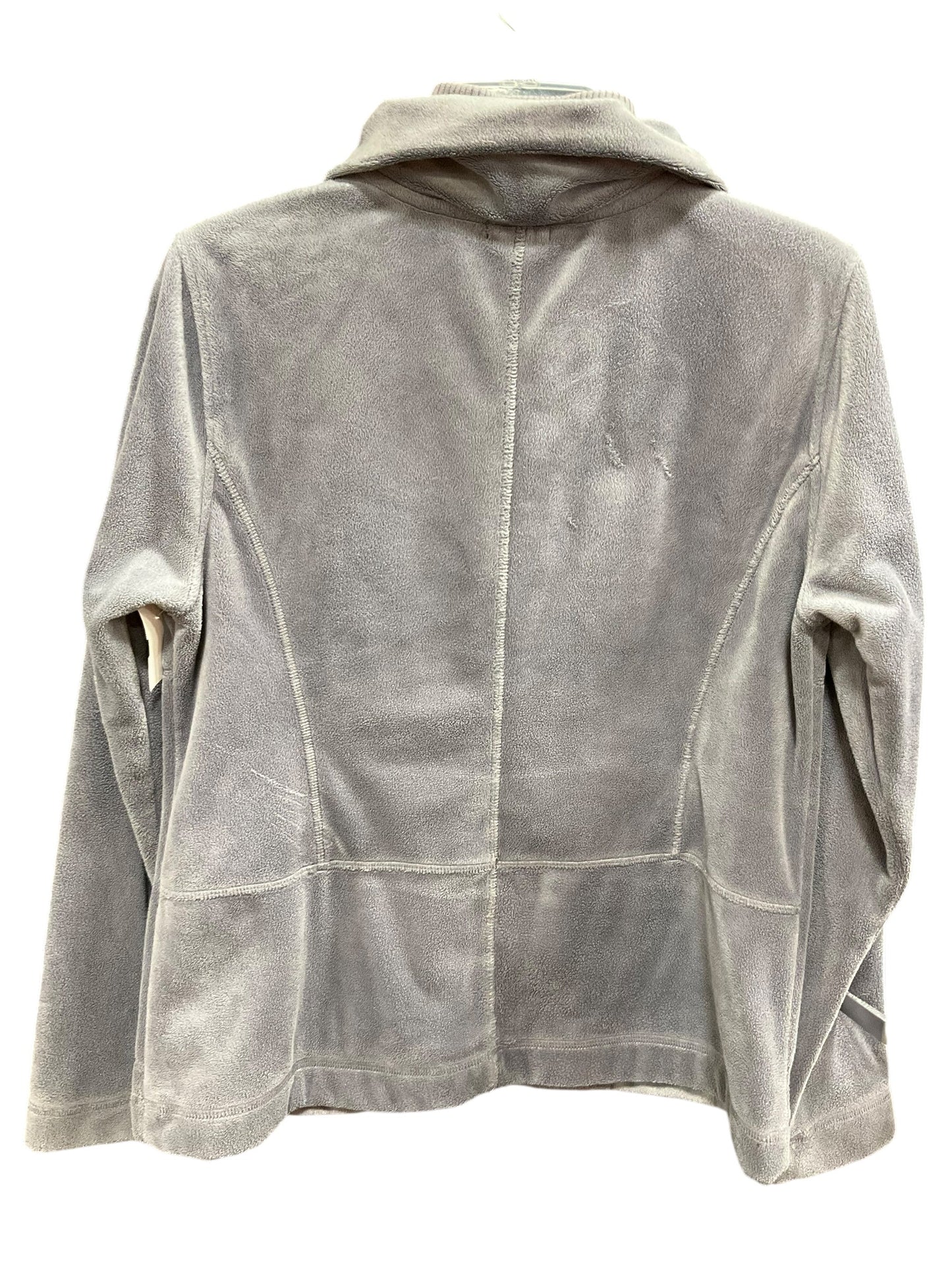 Jacket Fleece By Clothes Mentor In Grey, Size: L