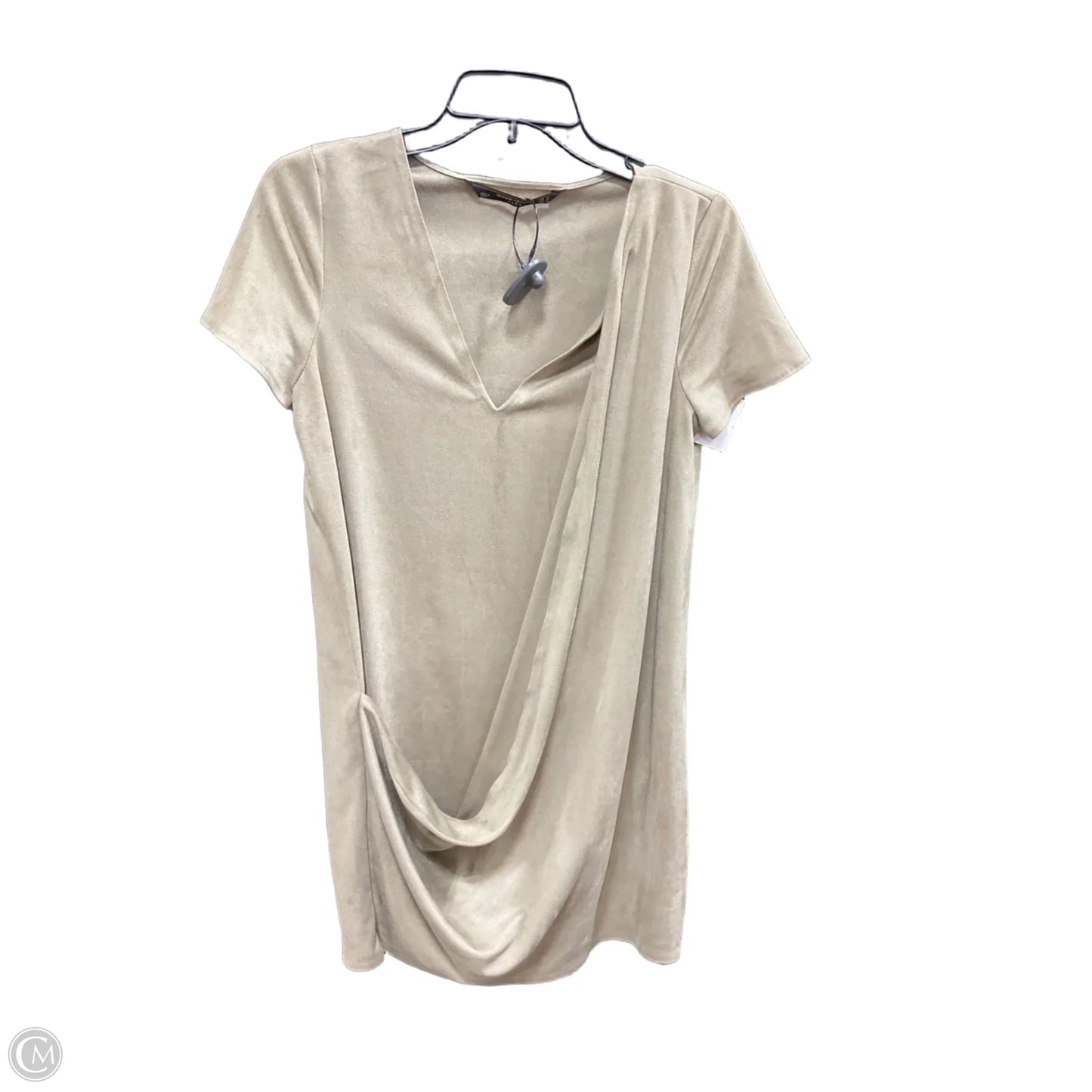 Dress Casual Short By Zara In Taupe, Size: Xs