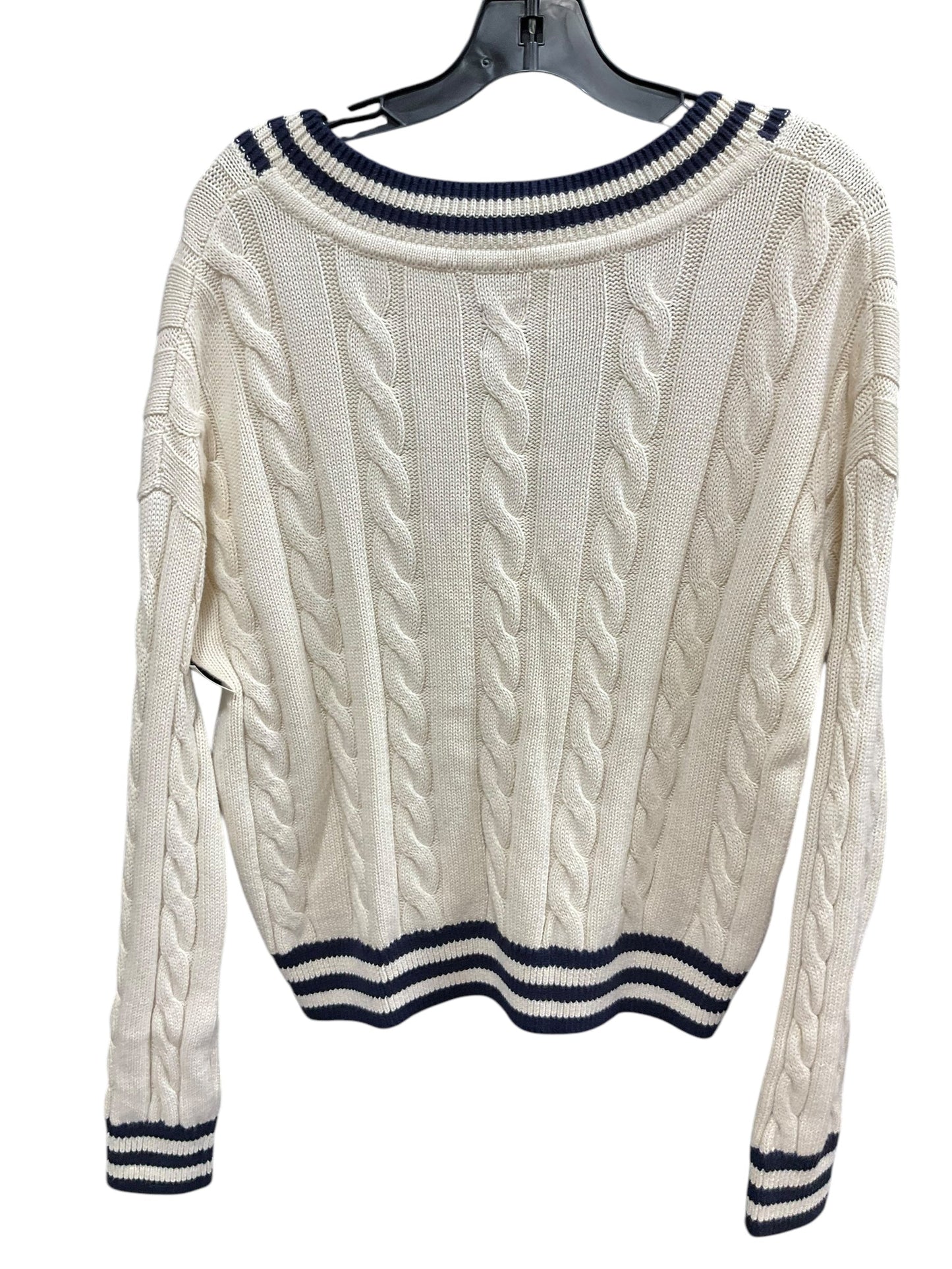 Sweater By Gap In Blue & White, Size: S