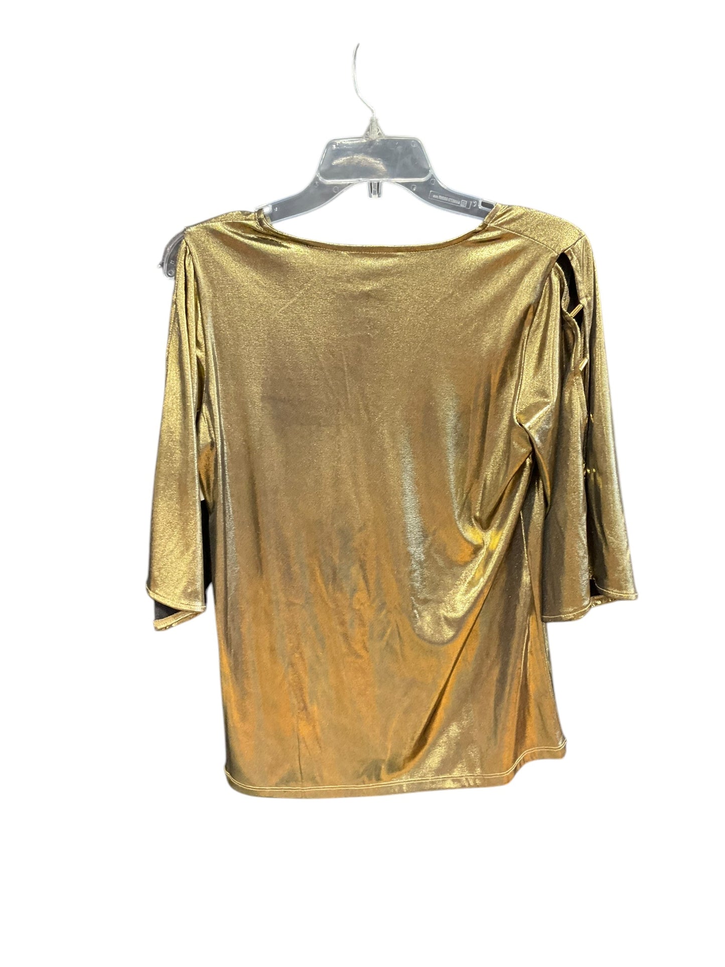 Top Short Sleeve By Michael By Michael Kors In Gold, Size: S