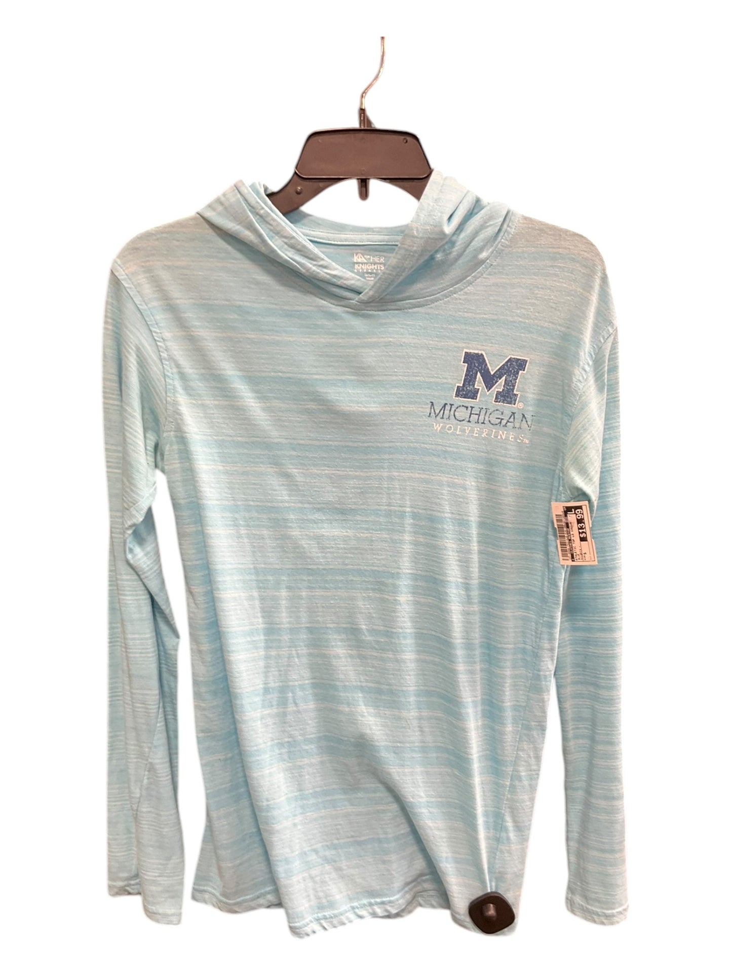 Athletic Top Long Sleeve Collar By Clothes Mentor In Blue, Size: S