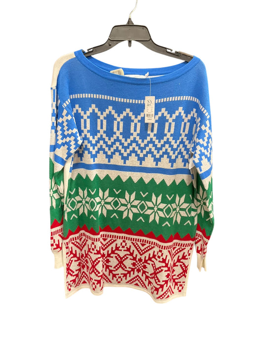 Sweater By New York And Co In Blue & Green, Size: L