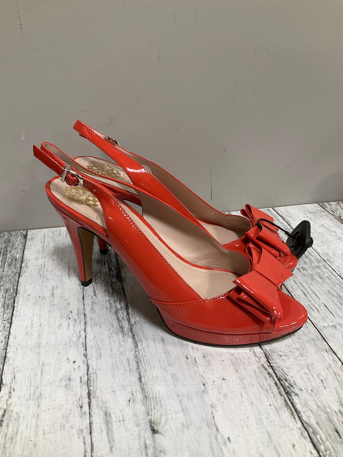 Shoes Heels Stiletto By Vince Camuto In Orange, Size: 8.5