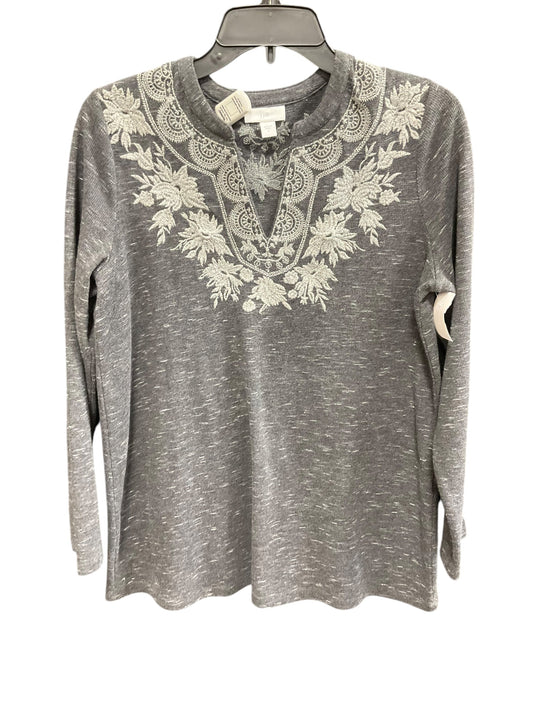 Top Long Sleeve By J. Jill In Grey, Size: Small