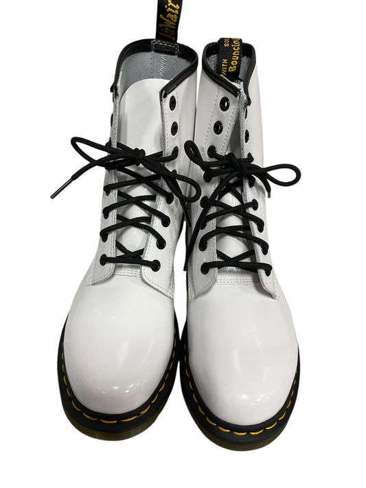 Boots Mid-calf Flats By Dr Martens In White, Size: 10