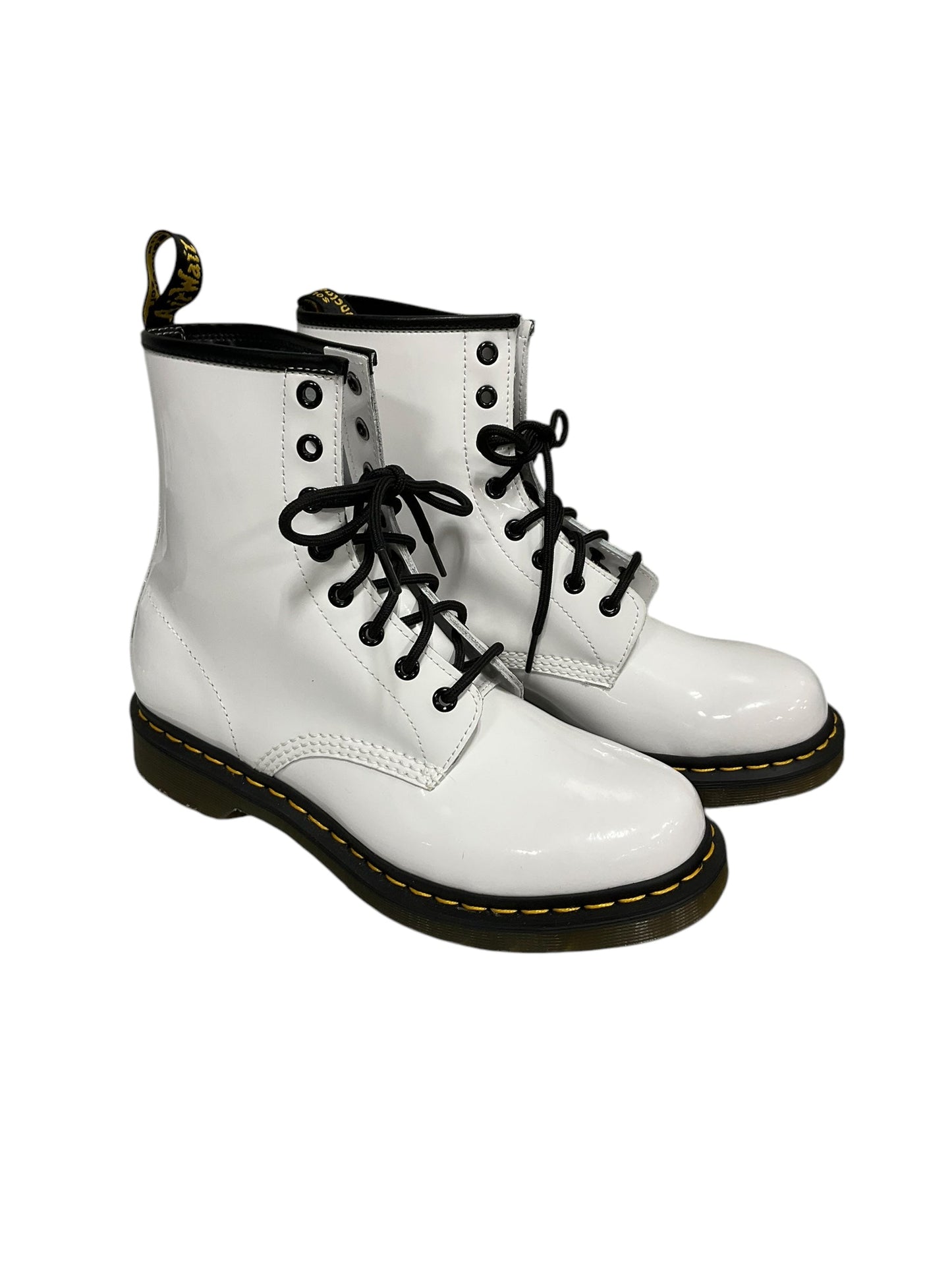 Boots Mid-calf Flats By Dr Martens In White, Size: 10