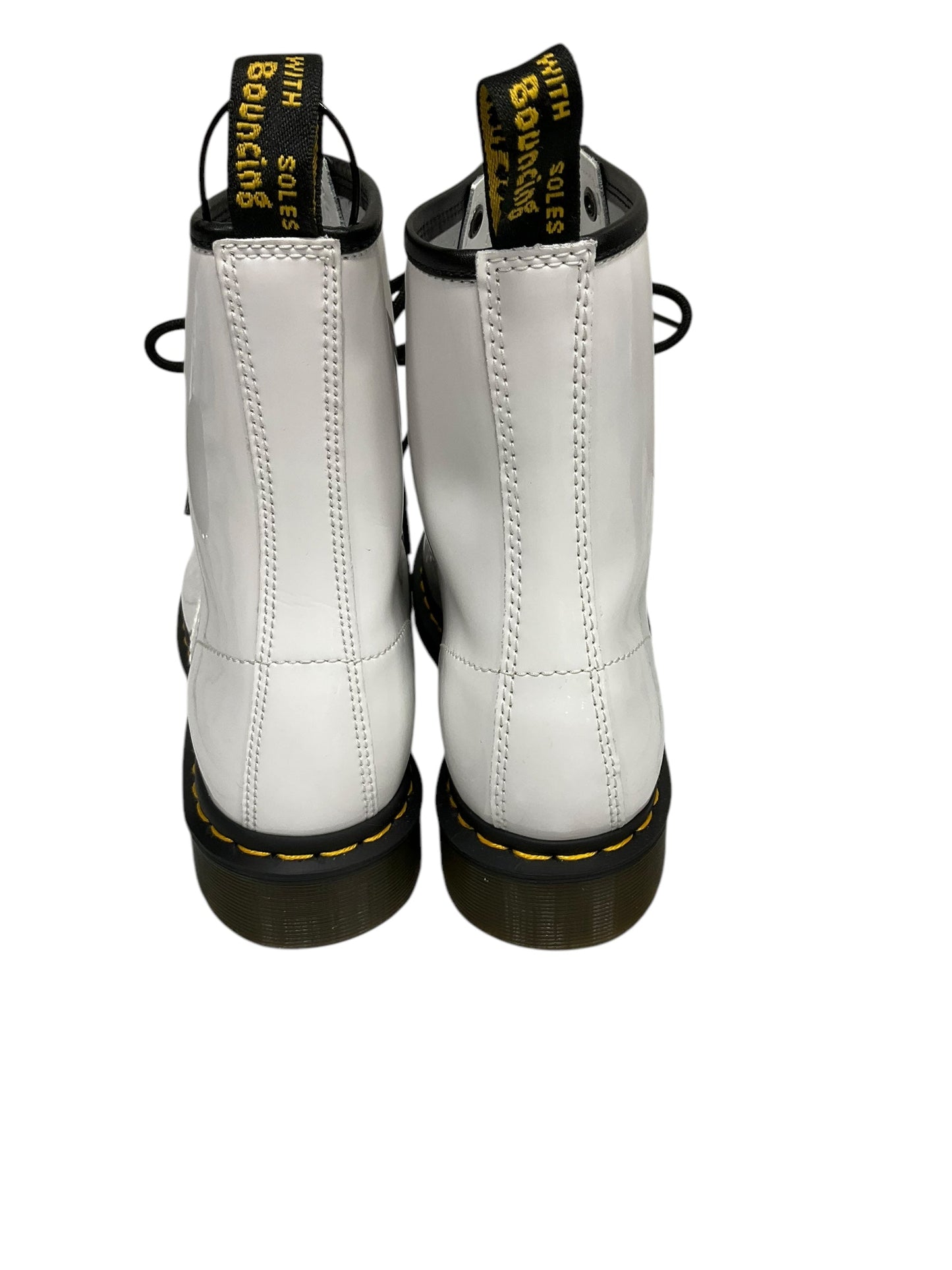 Boots Mid-calf Flats By Dr Martens In White, Size: 10