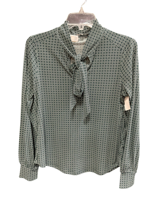 Top Long Sleeve By Adrianna Papell In Green, Size: S