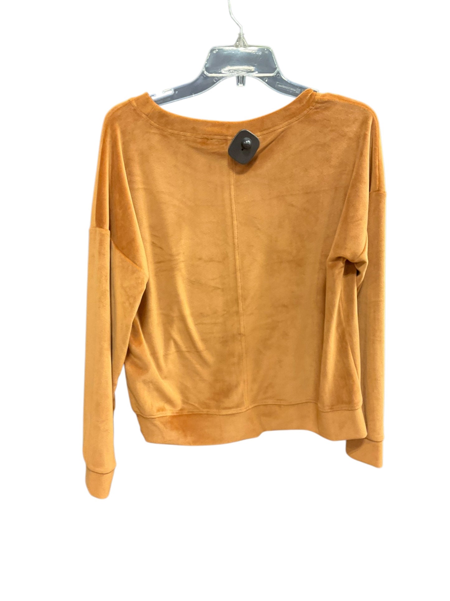 Top Long Sleeve By Cable And Gauge In Brown, Size: M