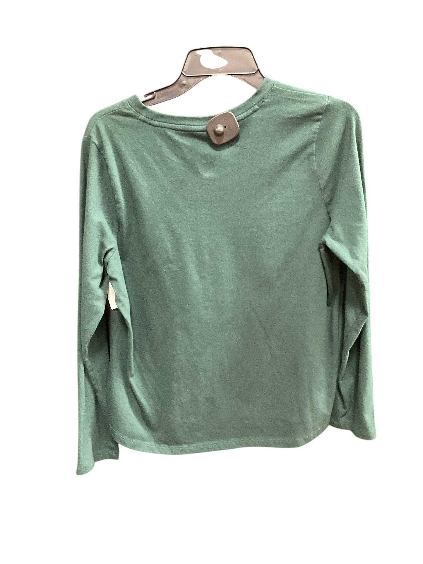 Top Long Sleeve Basic By Sonoma In Green, Size: L