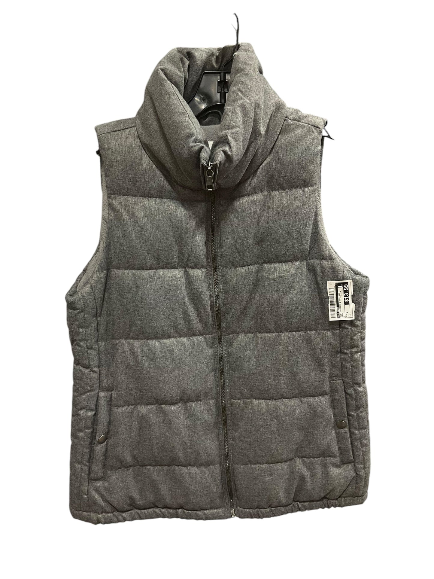 Vest Puffer & Quilted By Old Navy In Grey, Size: S