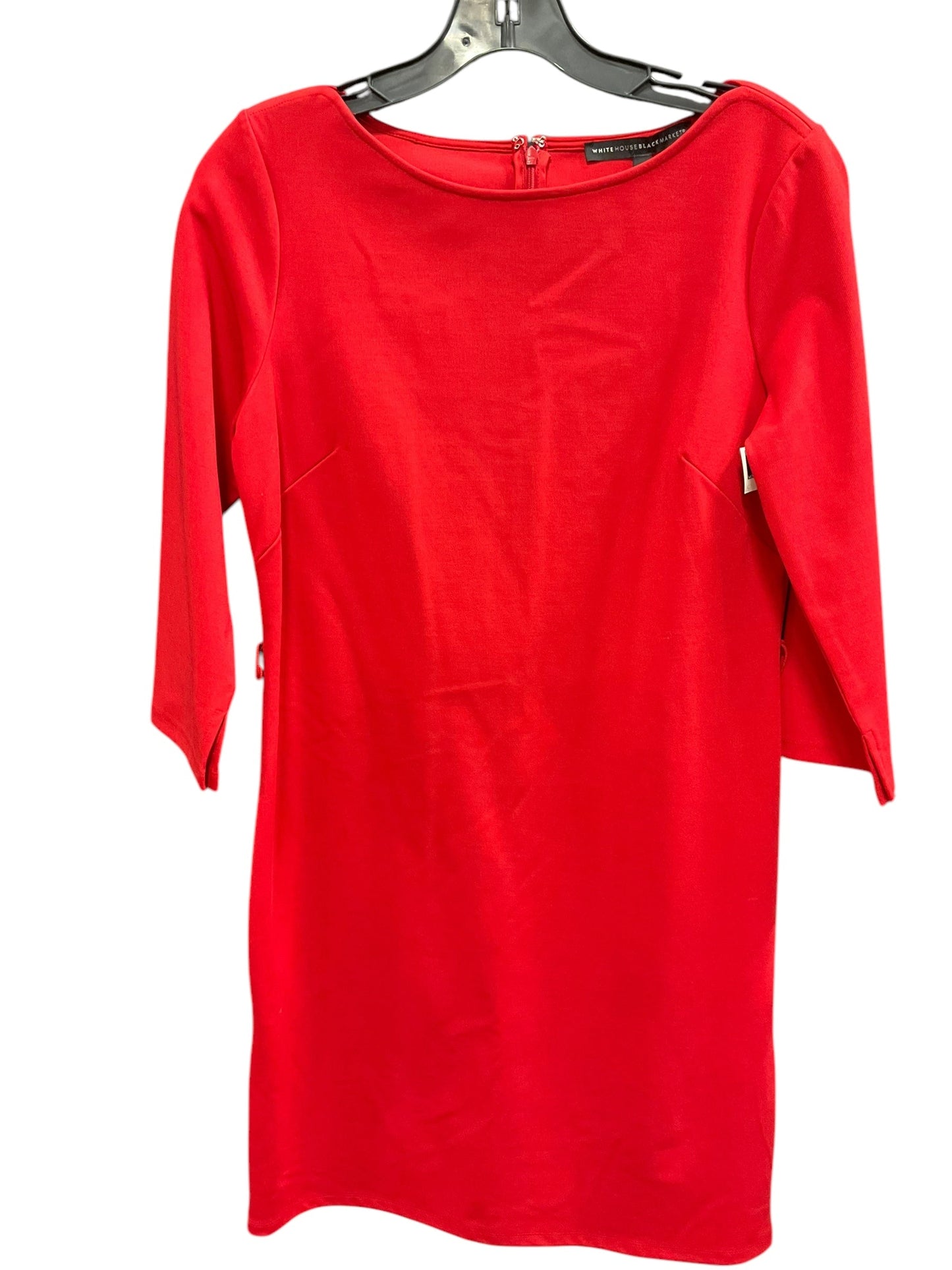 Dress Party Midi By White House Black Market In Red, Size: S