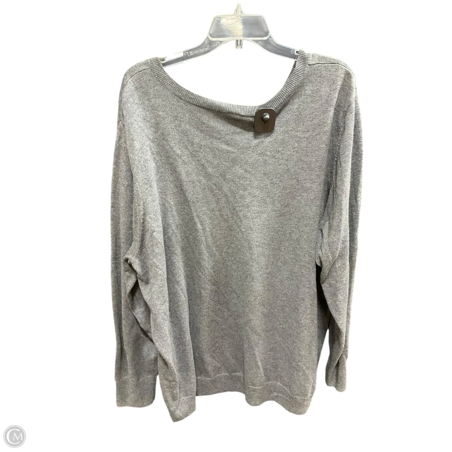 Sweater By Worthington In Grey, Size: 3x