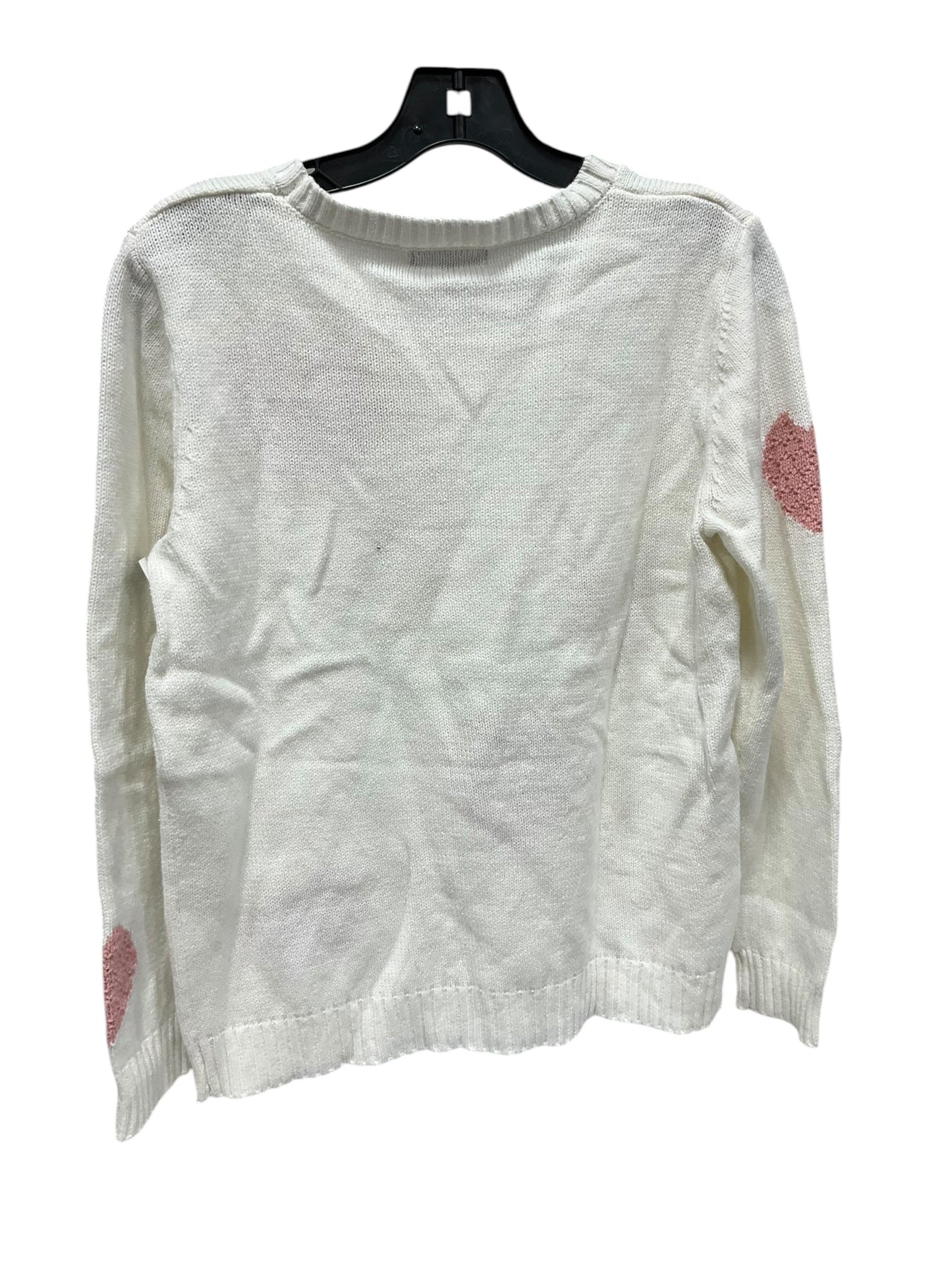 Sweater By Cmf In Pink & White, Size: M