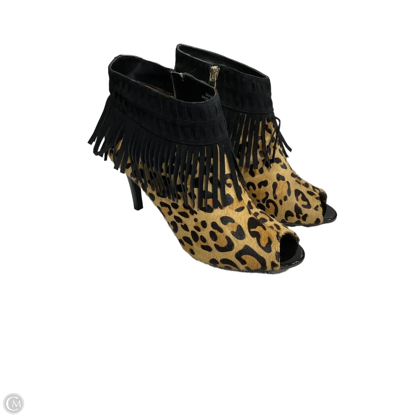 Boots Ankle Heels By J Renee In Animal Print, Size: 10