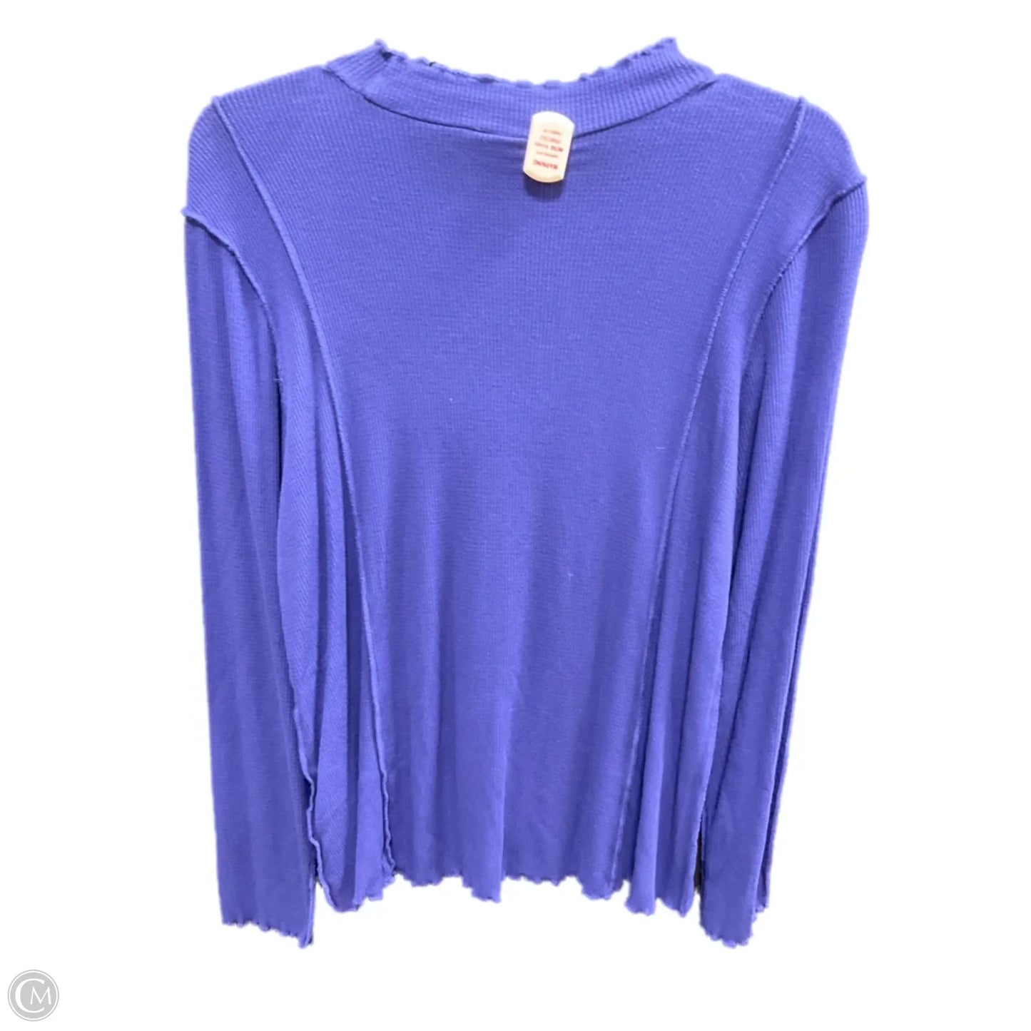 Top Long Sleeve By Logo In Purple, Size: S