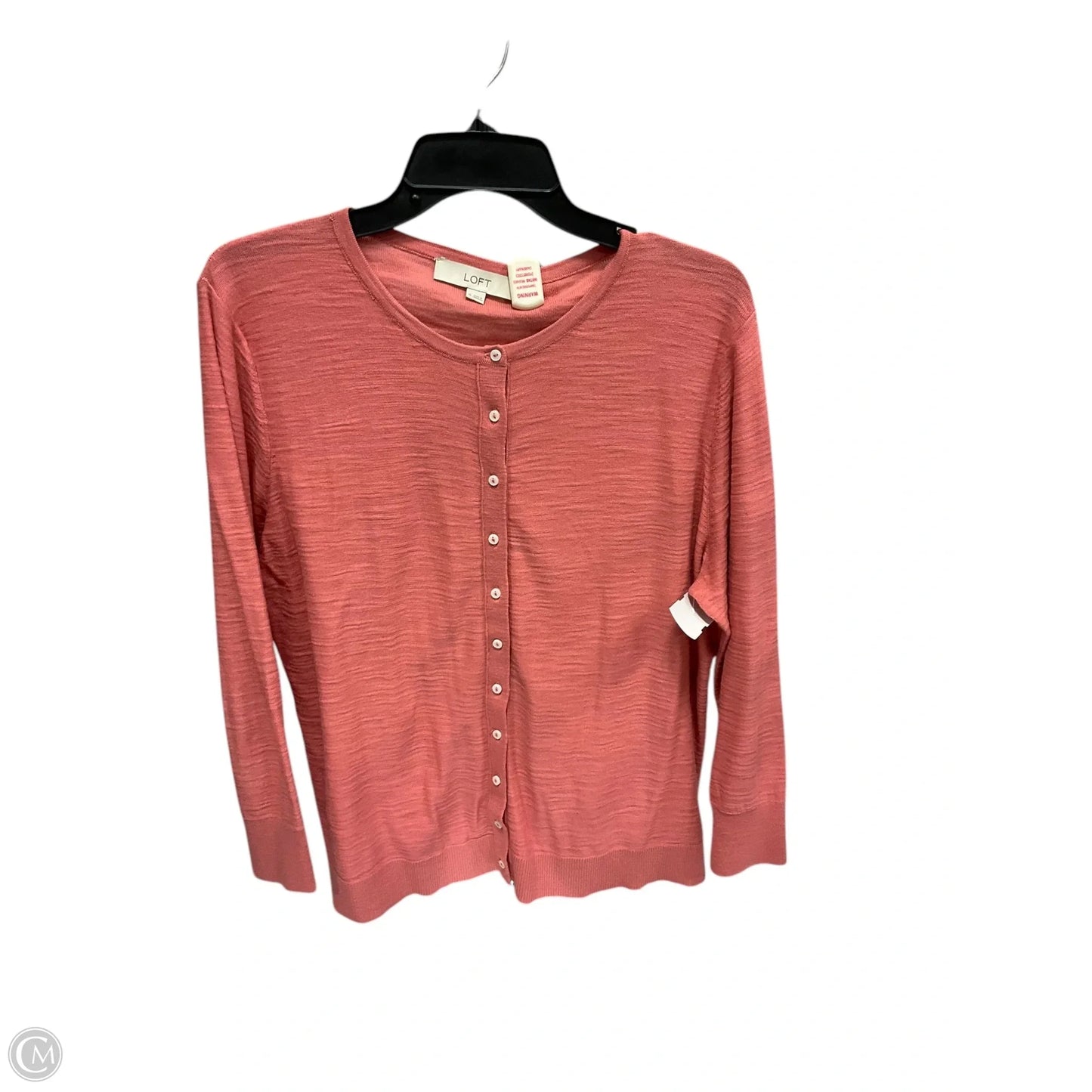 Cardigan By Logo In Orange, Size: Xs