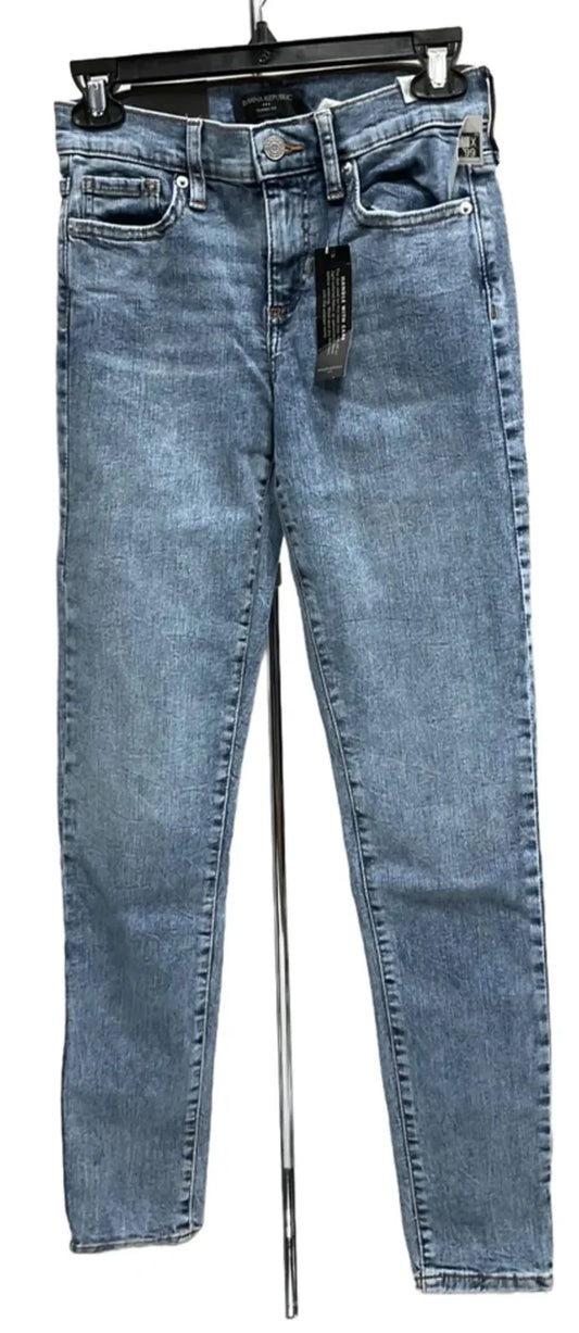 Jeans Skinny By Banana Republic In Blue, Size: 0