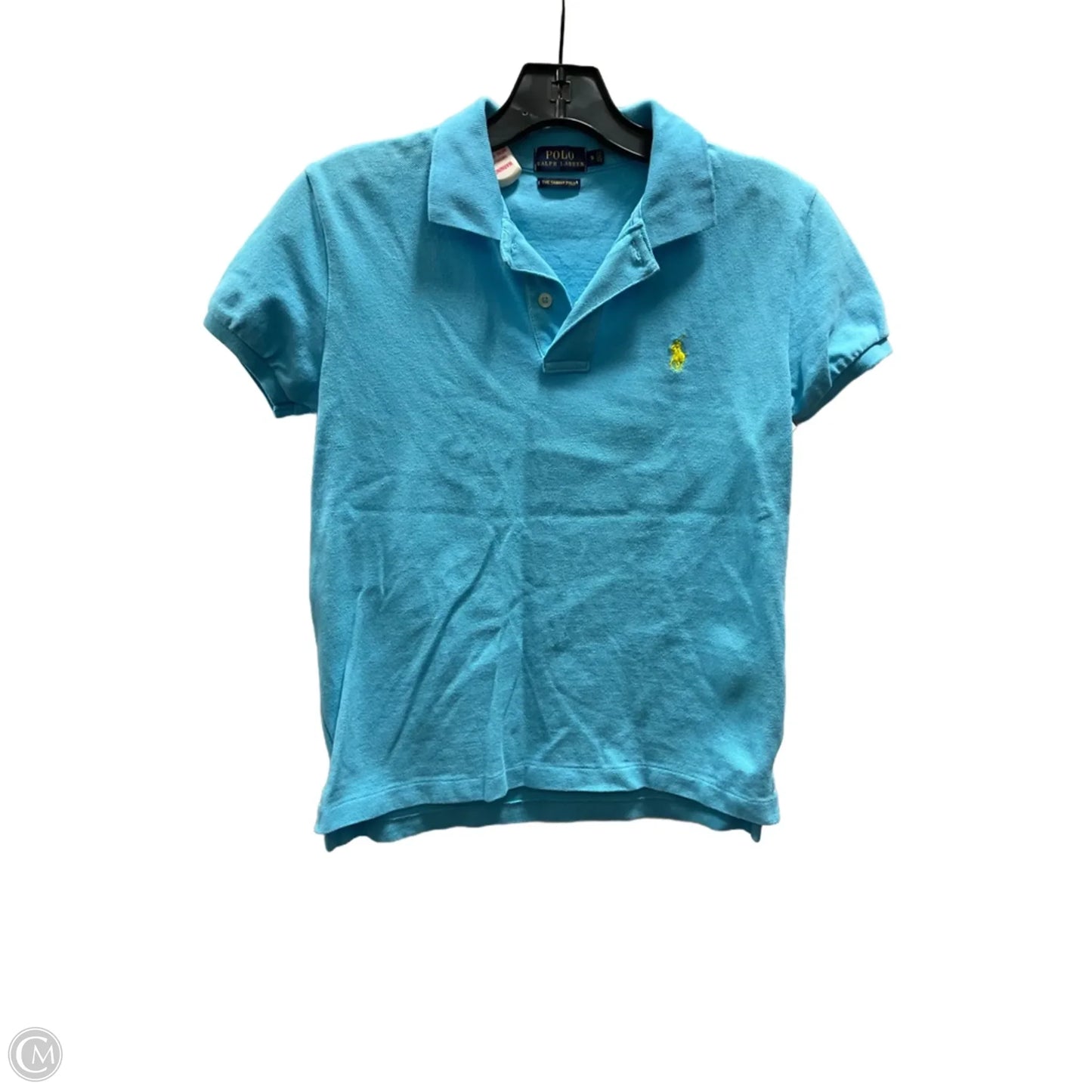 Top Short Sleeve By Polo Ralph Lauren In Blue, Size: S