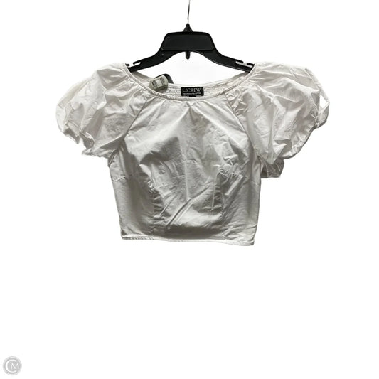 Top Short Sleeve By J. Crew In White, Size: 2