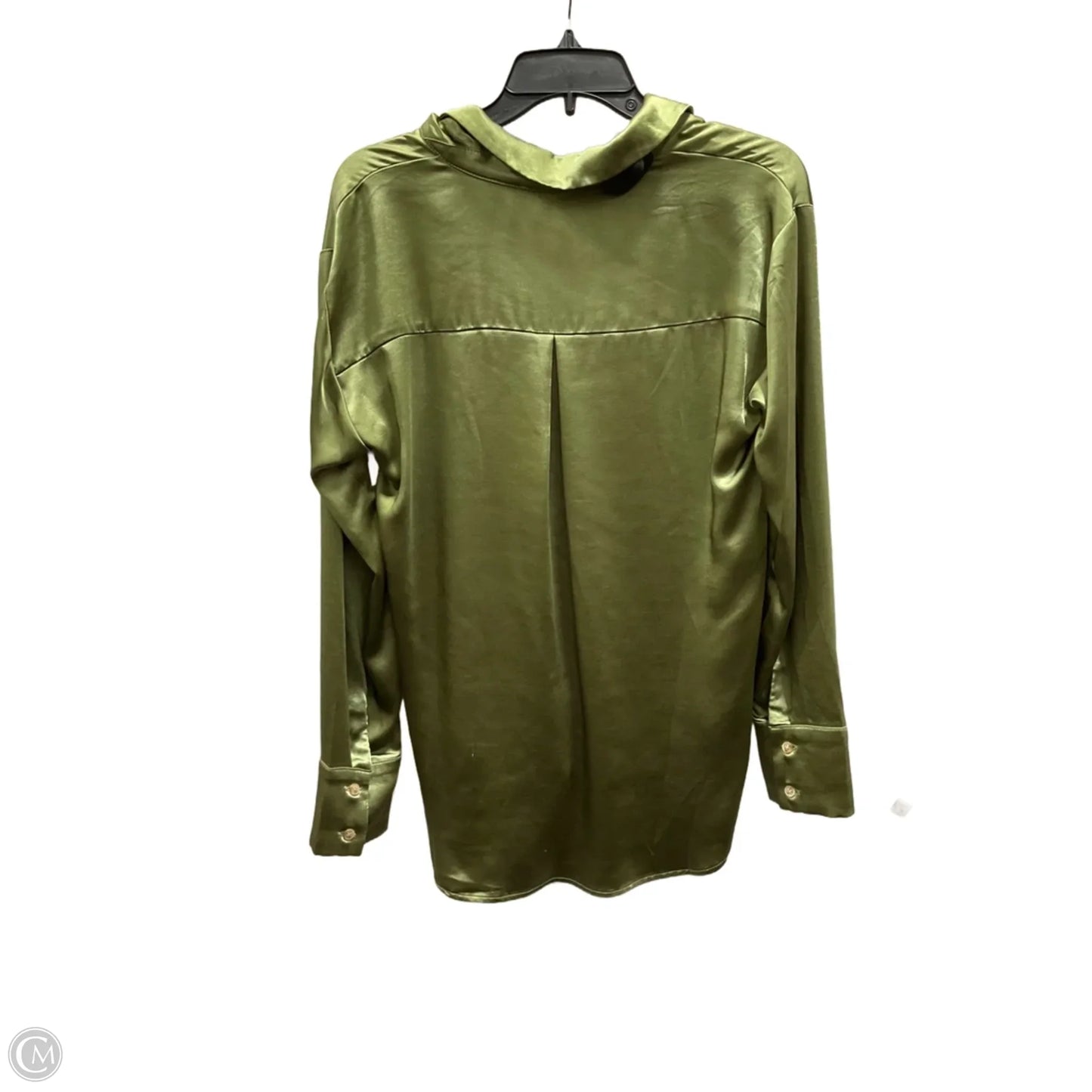 Blouse Long Sleeve By Mystree In Green, Size: M