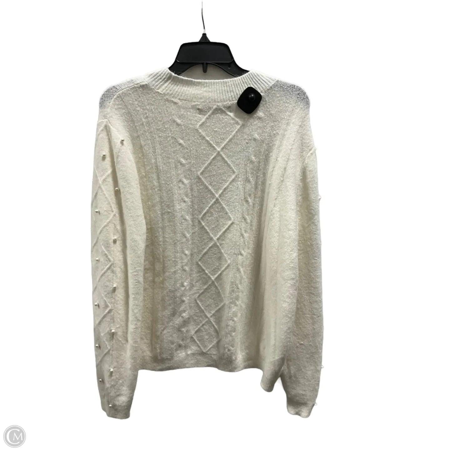 Top Long Sleeve By Loft In Cream, Size: Xl