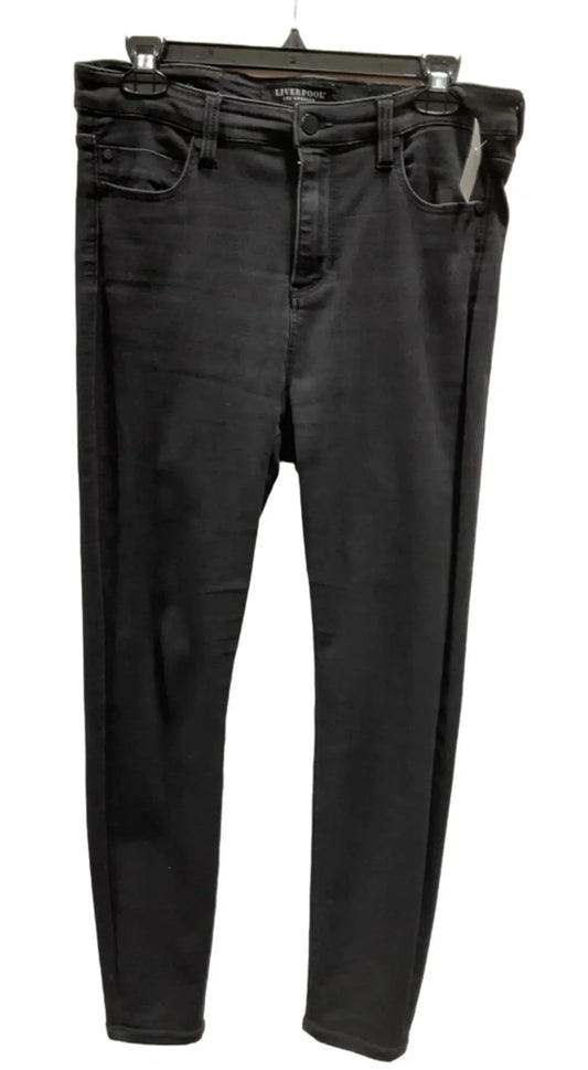 Jeans Skinny By Liverpool In Black, Size: 10