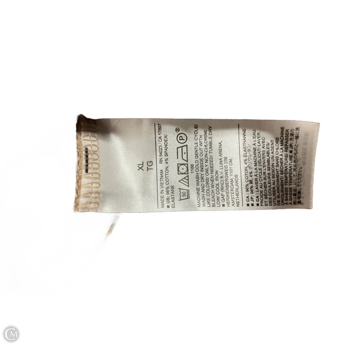 Top Sleeveless By Banana Republic In Tan, Size: Xl