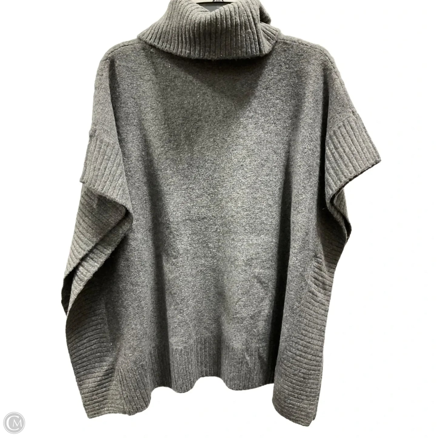 Poncho By Loft In Grey, Size: S