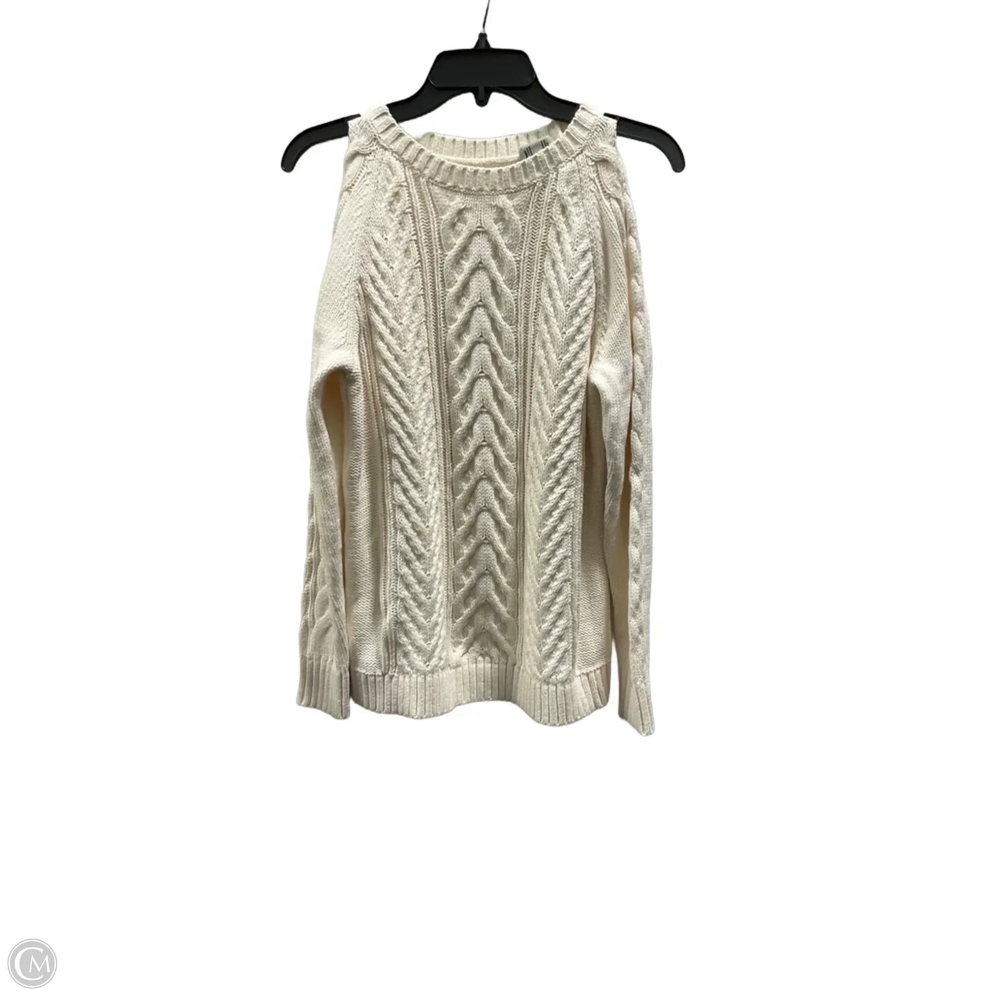 Sweater By Loft In Cream, Size: M