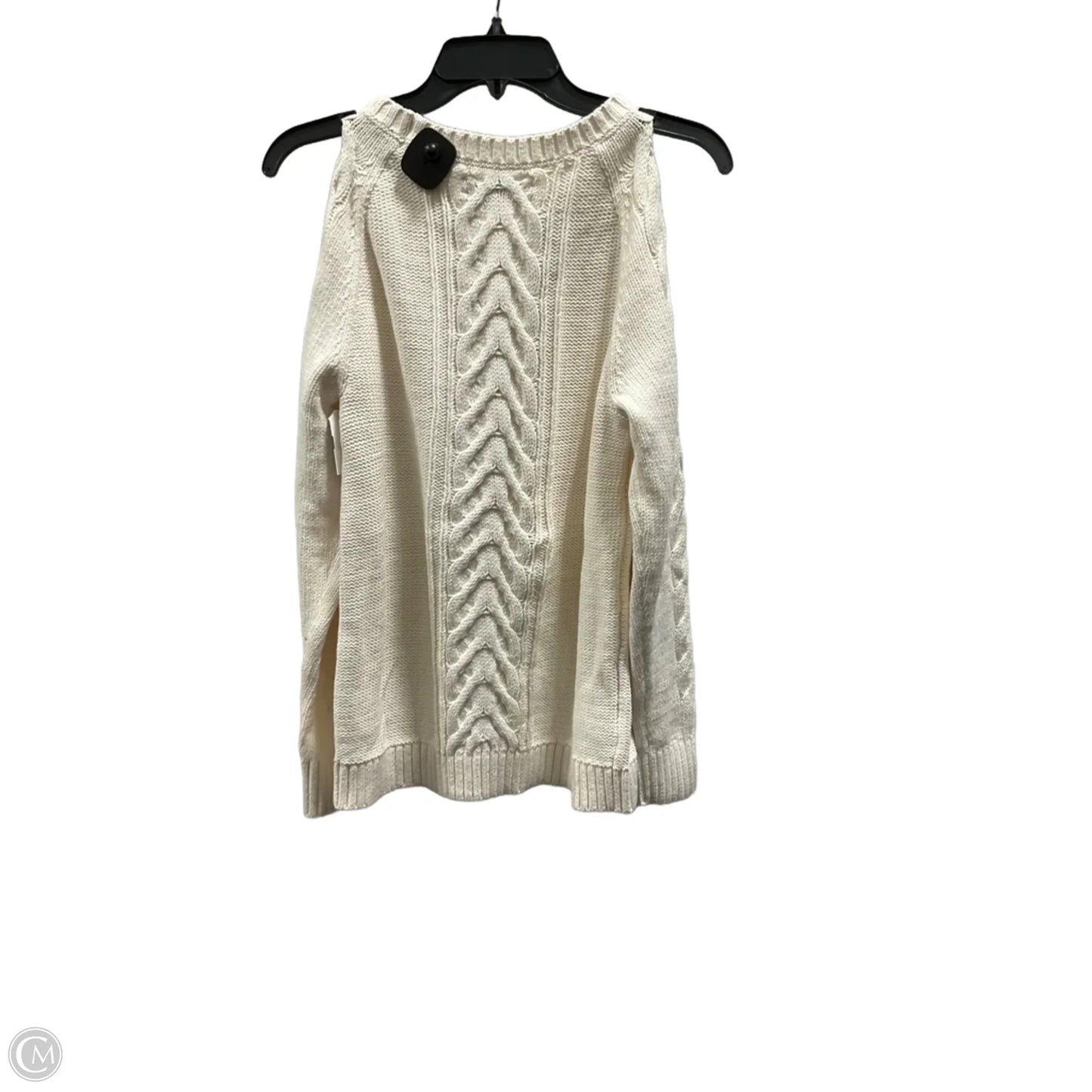 Sweater By Loft In Cream, Size: M