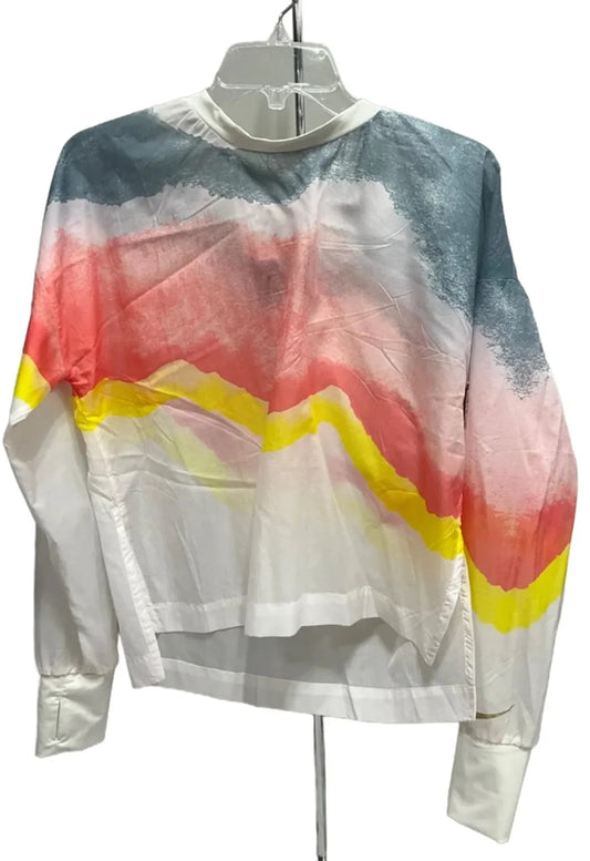 Athletic Top Long Sleeve Crewneck By Nike In Multi-colored, Size: L