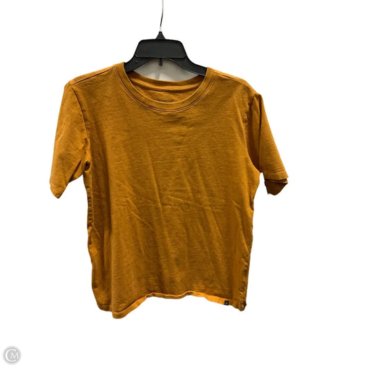 Top Short Sleeve By Pendleton In Yellow, Size: M