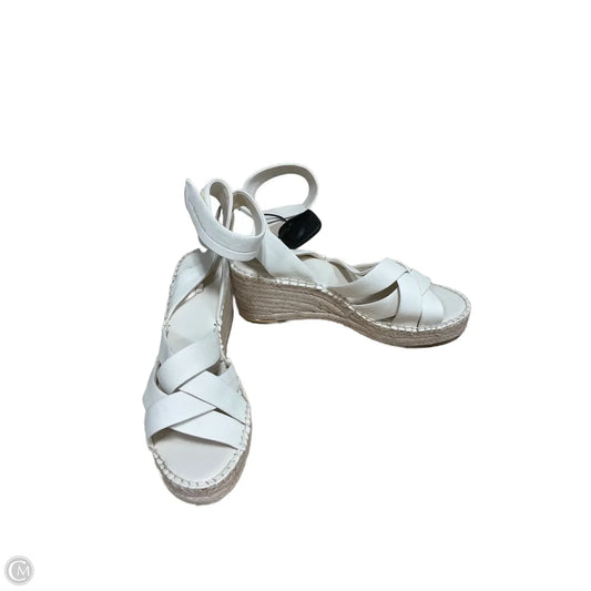 Sandals Heels Wedge By Franco Sarto In White, Size: 9.5