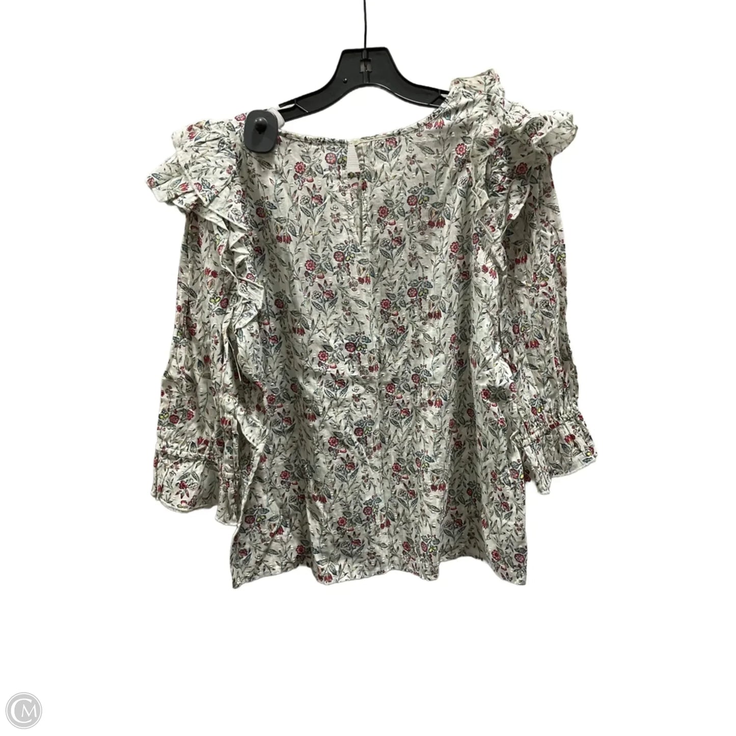 Top Long Sleeve By Loft In Cream, Size: L