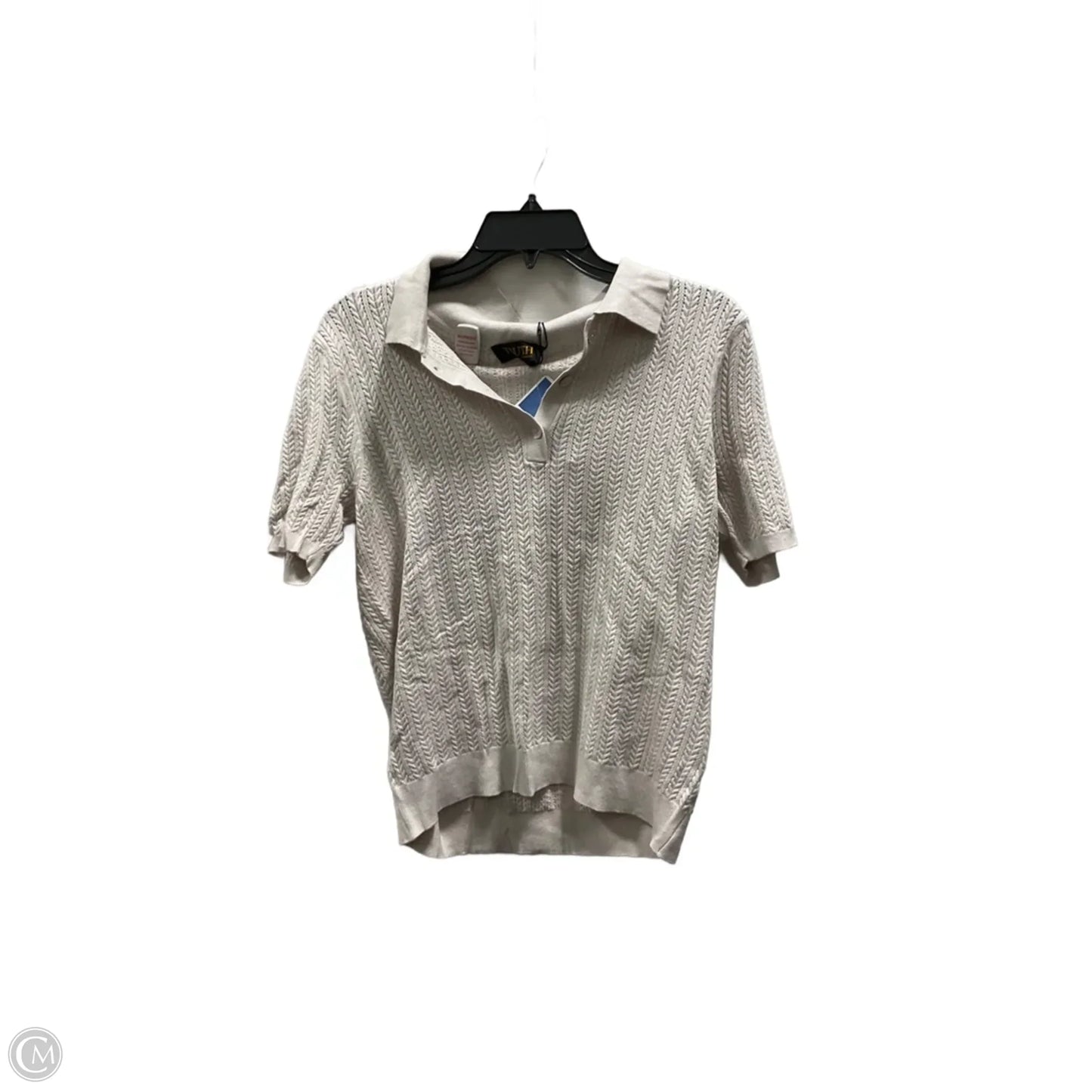 Top Short Sleeve By Truth In Grey, Size: L