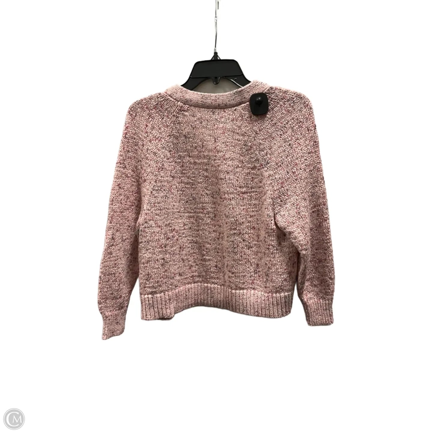 Sweater Cardigan By Loft In Pink, Size: M